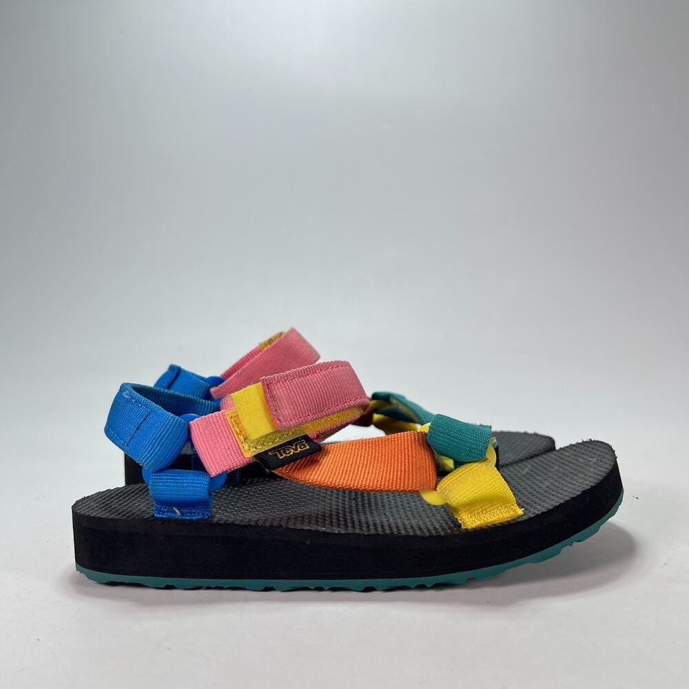 Teva Original Universal Multicolor Adjustable Hook & Loop Sandals Youth Size 1